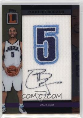 2007-08 Topps Letterman - Autographed Jersey Number Patches #JNA-CB - Carlos Boozer /75