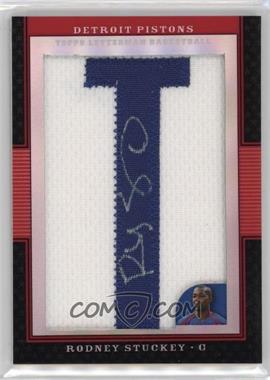 2007-08 Topps Letterman - Autographed Letterman Patches - Refractor #LA-RS - Rodney Stuckey /15