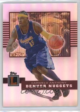 2007-08 Topps Letterman - [Base] - Refractor #10 - Carmelo Anthony /99