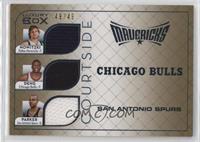 Dirk Nowitzki, Luol Deng, Tony Parker #/49