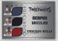 Randy Foye, Rudy Gay, Tyrus Thomas #/149