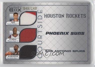 2007-08 Topps Luxury Box - Courtside Triple Relics #CTR MOR - Yao Ming, Shaquille O'Neal, David Robinson /149