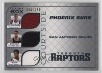 Amare Stoudemire, Tim Duncan, Chris Bosh #/149