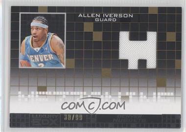 2007-08 Topps Luxury Box - Mezzanine Relics - Gold #MR-AI - Allen Iverson /99