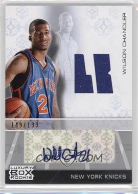 2007-08 Topps Luxury Box - Rookie Autograph Relics #RAR WC - Wilson Chandler /199