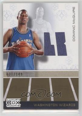 2007-08 Topps Luxury Box - Rookie Relics - Bronze #RR DM - Dominic McGuire /149