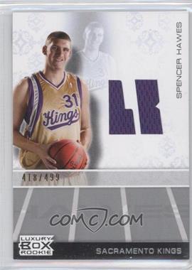 2007-08 Topps Luxury Box - Rookie Relics #RR SH - Spencer Hawes /499