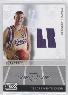 2007-08 Topps Luxury Box - Rookie Relics #RR SH - Spencer Hawes /499