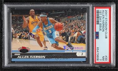 2007-08 Topps Stadium Club - [Base] - 1st Day Issue #33 - Allen Iverson (Guarded by Kobe Bryant) /1999 [PSA 7 NM]