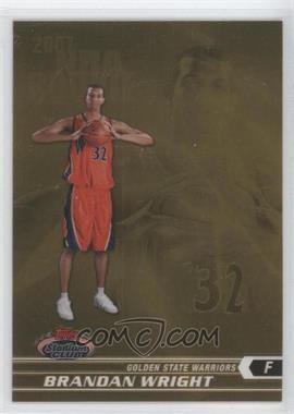 2007-08 Topps Stadium Club - [Base] - Chrome Gold Refractor #108 - Brandan Wright /99