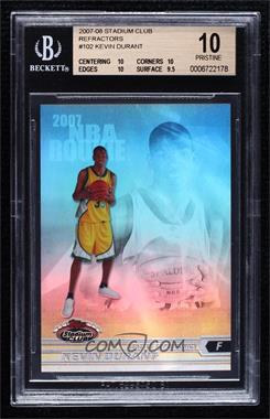 2007-08 Topps Stadium Club - [Base] - Chrome Refractor #102 - Kevin Durant /999 [BGS 10 PRISTINE]