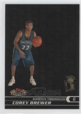 2007-08 Topps Stadium Club - [Base] - Redemption Rookies Black Superfractor Super Teams #107 - Corey Brewer /50