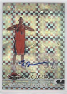 2007-08 Topps Stadium Club - [Base] - X-Fractor Rookie Autographs #108 - Brandan Wright