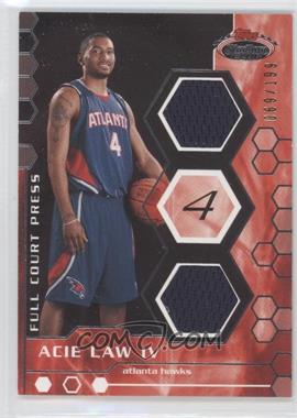 2007-08 Topps Stadium Club - Full Court Press Relics - Dual #FCPDR-AL - Acie Law /199