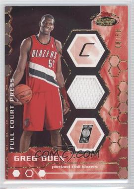 2007-08 Topps Stadium Club - Full Court Press Relics - Gold #FCPTR-GO - Greg Oden /50