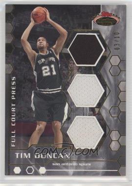 2007-08 Topps Stadium Club - Full Court Press Relics - Triple Gold #FCPTR-TD - Tim Duncan /10