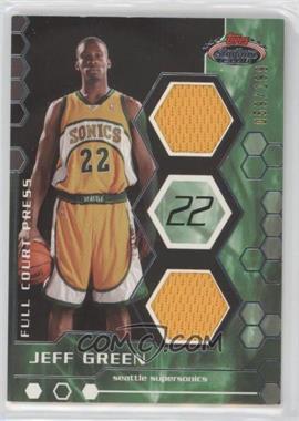 2007-08 Topps Stadium Club - Full Court Press Relics #FCPR-JG - Jeff Green /499