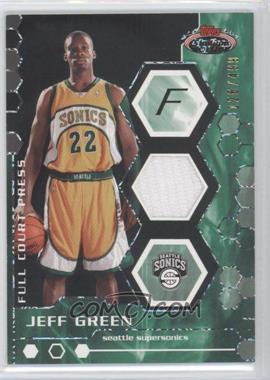 2007-08 Topps Stadium Club - Full Court Press Relics #FCPR-JG - Jeff Green /499