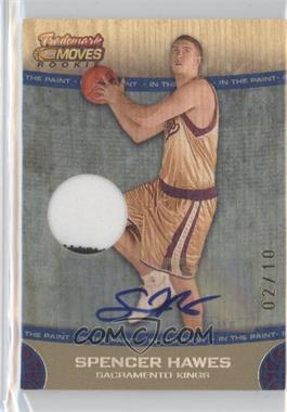 2007-08 Topps Trademark Moves - [Base] - Blue Relics Ink In the Paint Patch #67 - Rookie - Spencer Hawes /10