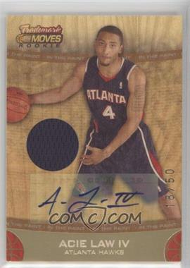 2007-08 Topps Trademark Moves - [Base] - Orange Relics Ink In the Paint #63 - Rookie - Acie Law /50