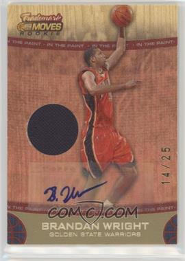 2007-08 Topps Trademark Moves - [Base] - Red Relics Ink In the Paint #100 - Rookie - Brandan Wright /25