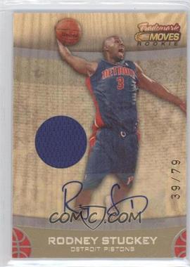 2007-08 Topps Trademark Moves - [Base] - Wood Relics Ink #72 - Rookie - Rodney Stuckey /79