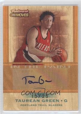 2007-08 Topps Trademark Moves - Trademark Ink - Orange In the Paint #TI-TG - Taurean Green /25