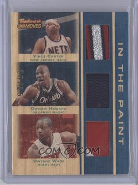 2007-08 Topps Trademark Moves - Triple Trademark Relics - Blue In the Paint Patch #TTR-CHW - Vince Carter, Dwight Howard, Dwyane Wade /25