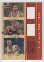 Tony Parker, Tim Duncan, Carmelo Anthony #/50