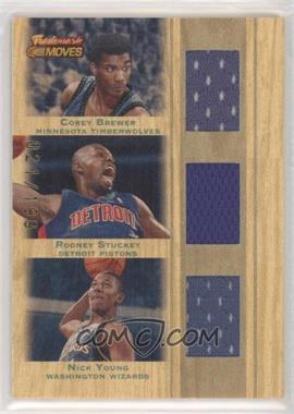 2007-08 Topps Trademark Moves - Triple Trademark Relics #TTR-BSY - Corey Brewer, Rodney Stuckey, Nick Young /199