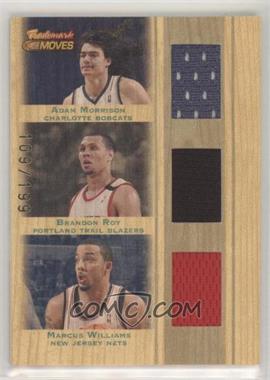 2007-08 Topps Trademark Moves - Triple Trademark Relics #TTR-MRW - Brandon Roy, Adam Morrison, Marcus Williams /199