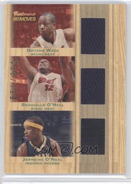 2007-08 Topps Trademark Moves - Triple Trademark Relics #TTR-WOO - Dwyane Wade, Shaquille O'Neal, Jermaine O'Neal /199