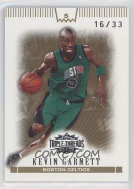 2007-08 Topps Triple Threads - [Base] - Gold #5 - Kevin Garnett /33