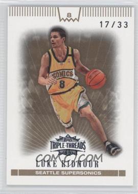 2007-08 Topps Triple Threads - [Base] - Gold #76 - Luke Ridnour /33