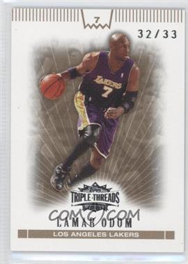 2007-08 Topps Triple Threads - [Base] - Gold #80 - Lamar Odom /33