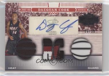 2007-08 Topps Triple Threads - Rookie Relic Autographs #102 - Daequan Cook /50