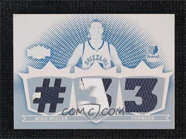 2007-08 Topps Triple Threads - Triple Relic - Printing Plate Cyan White Whale #TTR-100 - Mike Miller /1
