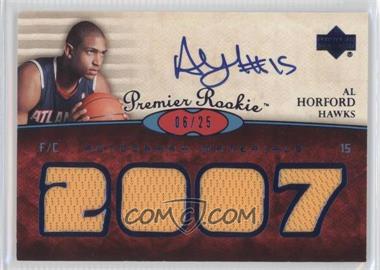 2007-08 UD Premier - [Base] - Blue #102 - Premier Rookie Autograph Materials - Al Horford /25