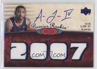 Premier Rookie Autograph Materials - Acie Law IV #/25