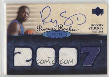 2007-08 UD Premier - [Base] - Blue #111 - Premier Rookie Autograph Materials - Rodney Stuckey /25