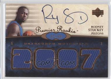 2007-08 UD Premier - [Base] - Copper #111 - Premier Rookie Autograph Materials - Rodney Stuckey /99