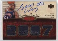 Premier Rookie Autograph Materials - Sean Williams #/99