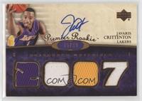 Premier Rookie Autograph Materials - Javaris Crittenton [Noted] #/99