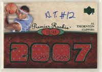 Premier Rookie Autograph Materials - Al Thornton #/49