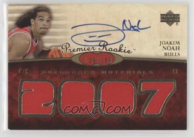 2007-08 UD Premier - [Base] #106 - Premier Rookie Autograph Materials - Joakim Noah /199