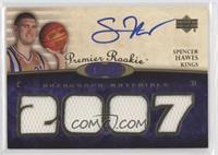 Premier Rookie Autograph Materials - Spencer Hawes #/199