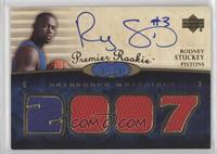 Premier Rookie Autograph Materials - Rodney Stuckey #/199