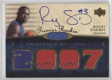 2007-08 UD Premier - [Base] #111 - Premier Rookie Autograph Materials - Rodney Stuckey /199