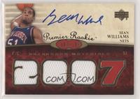 Premier Rookie Autograph Materials - Sean Williams #/199