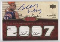 Premier Rookie Autograph Materials - Sean Williams #/199